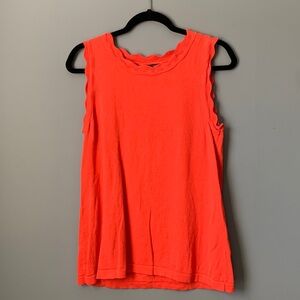 Banana Republic Salmon Pink Tank Professional Office size Medium 100% Cotton